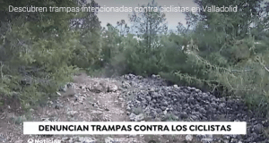 Descubren trampas intencionadas contra ciclistas en Valladolid
