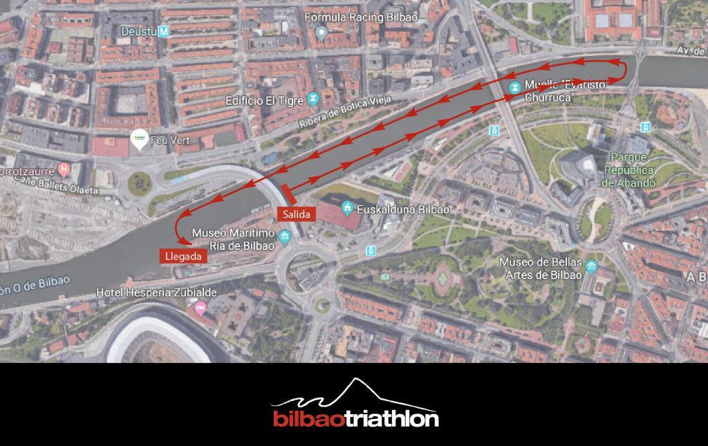 Nuevo circuito natación Bilbao Triathlon