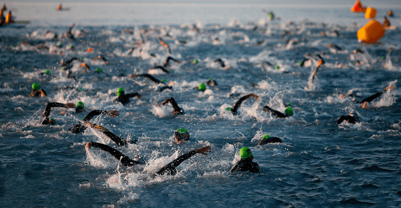 Swimming Ironman 70.3 Barcelona