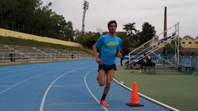 MIquel Blanchart entrenando en pista