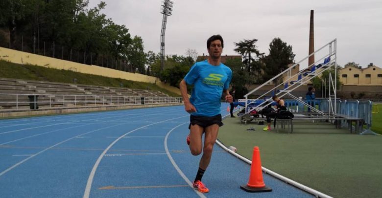 MIquel Blanchart entrenando en pista