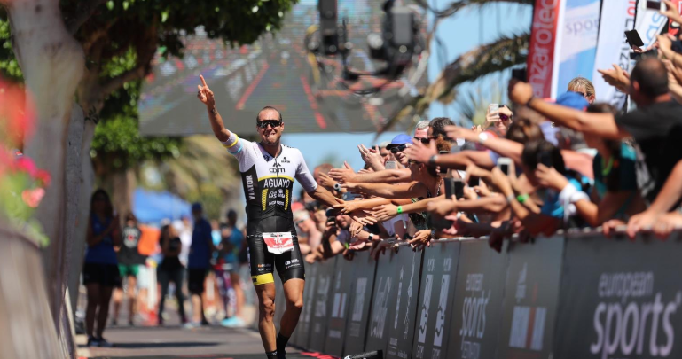 Meta Emilo Aguayo IRONMAN Lanzarote