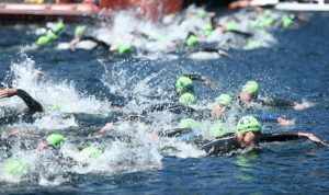 Der Schwimmbereich der LD Triathlon-Weltmeisterschaft ist getrimmt