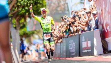 Frederick Van Lierde winning IRONMAN Lanzarote