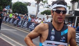 Miquel Blanchart corriendo en Ironman Lanzarote