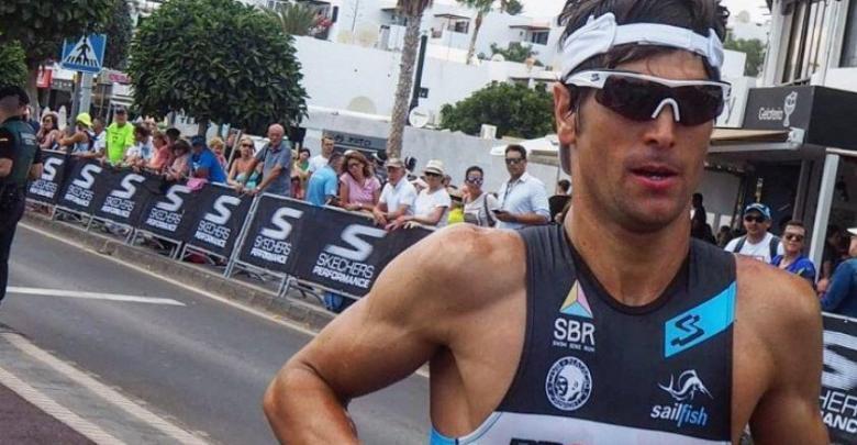 Miquel Blanchart courant dans Ironman Lanzarote