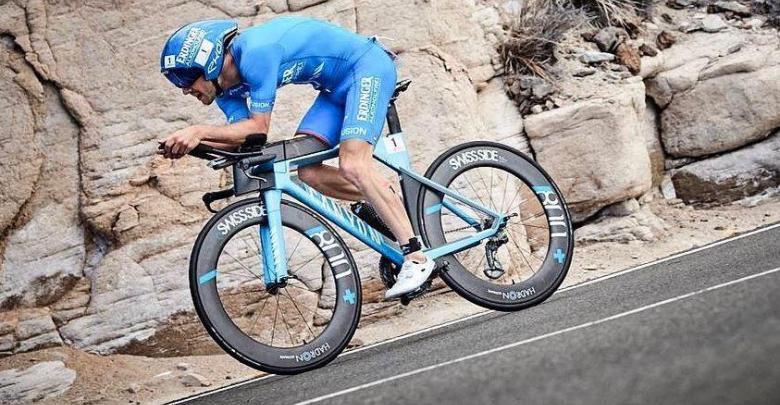 Patrick Lange sur le vélo