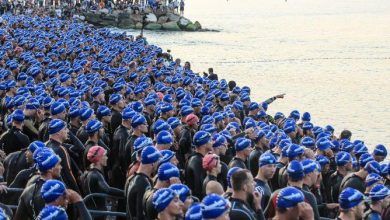 Salida de natación en un triatlón