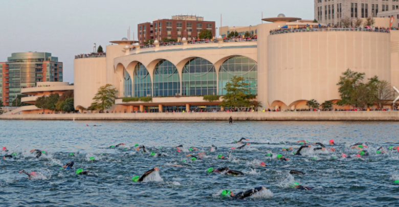 IRONMAN 70.3 natação em Wisconsin