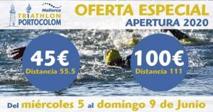 El Triathlon Internacional Portocolom abre inscripciones con precios promocionales para el 2020