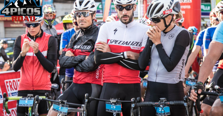 Javier Gómez Noya, Pablo Dapena, Vicente Hernández, Tamara Gómez, Aneke Jenkins em 4 Picos Pontevedra