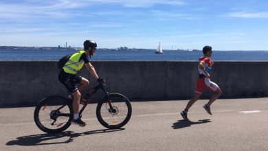 Javier Gómez Noya dans le championnat d'Europe IRONMAN 70.3