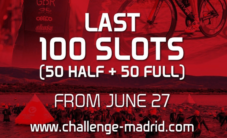 últimos 100 slots para challenge madrid 2019
