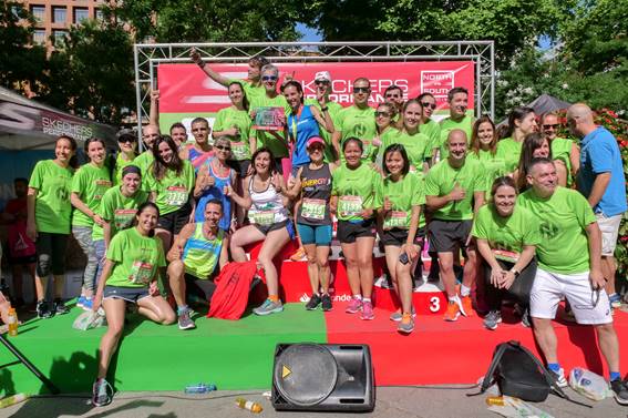 Equipo Norte ganador de La Skechers Norte Sur 2019