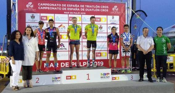 Podio Campionato Spagnolo di Triathlon Cross 2019