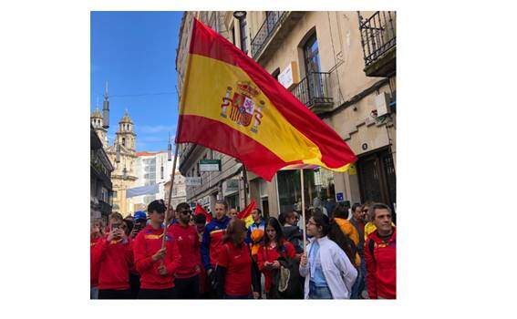 Grupos de idade do triatlo espanhol em Pontevedra