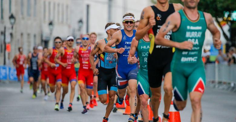 Foot race in the Triathlon World Series