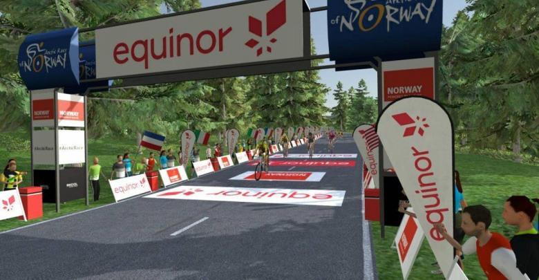 Simulation de la course arctique de Norvège avec Bkool