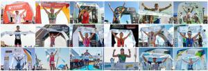 Ein britischer, ein italienischer, ein portugiesischer und neun spanische Gewinner der vorherigen Ausgaben der Doñana Challenge