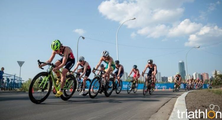 segmento de ciclismo de um triatlo