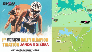 Poster ufficiale del triathlon BIO RACER JANDA Y SIERRA