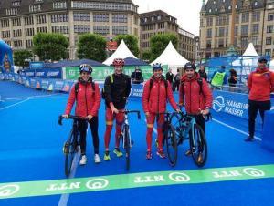 Spanish team wts haburgo triathlon relay mixed