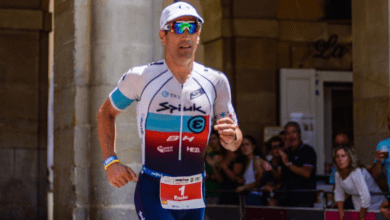 Eneko LLanos corre all'IRONMAN Vitoria