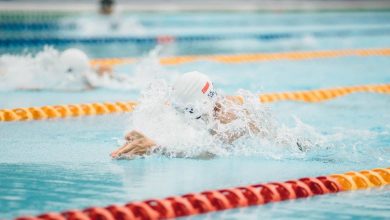 Pre-competition swimming training