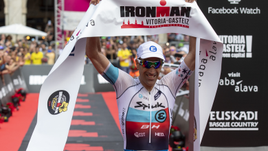 Eneko Llanos winning IRONMAN Vitoria