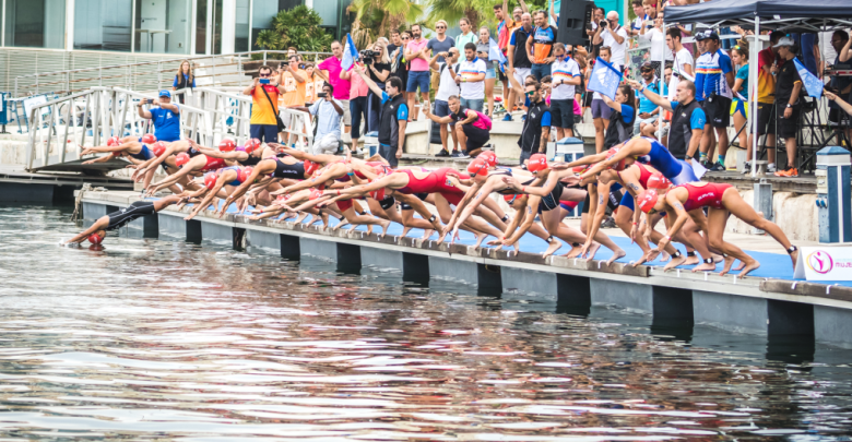 Mediterranean Triathlon start