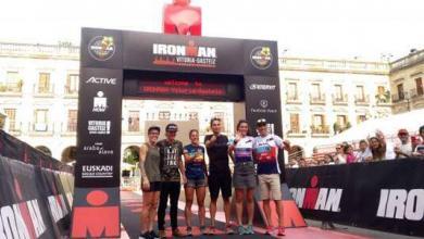 Rueda de prensa en la Zona meta IRONMAN Vitoria