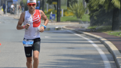 Albert Moreno second Triathlon Alpe d'Huez