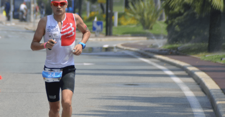 Albert Moreno second Triathlon Alpe d'Huez