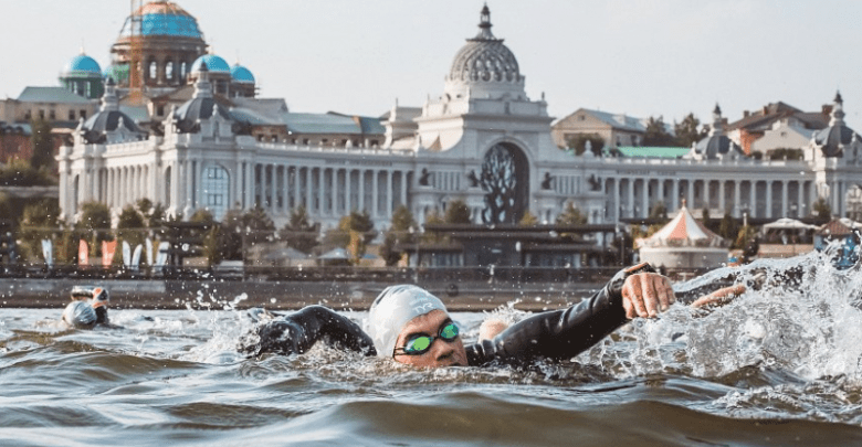 Swimming in Kazan, Russia