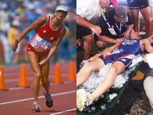 Athletes suffering heat stroke