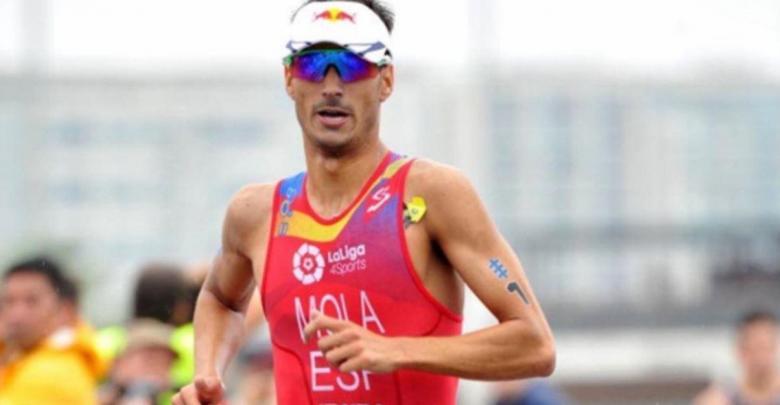 Mario Mola competing in the Hamburg World Series