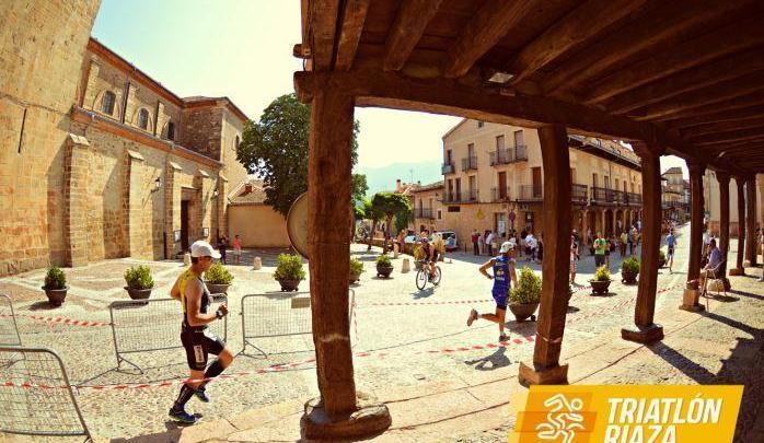 Course à pied de triathlon Riaza