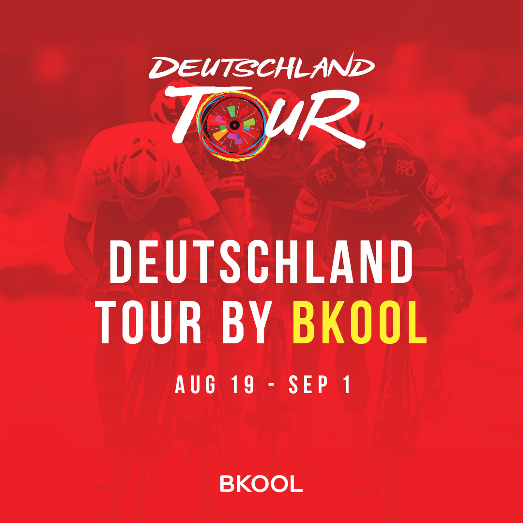 Pôster oficial da Bkool e Deutschland Tour: