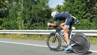 Setor de ciclismo de triatlo no Vale Buelna