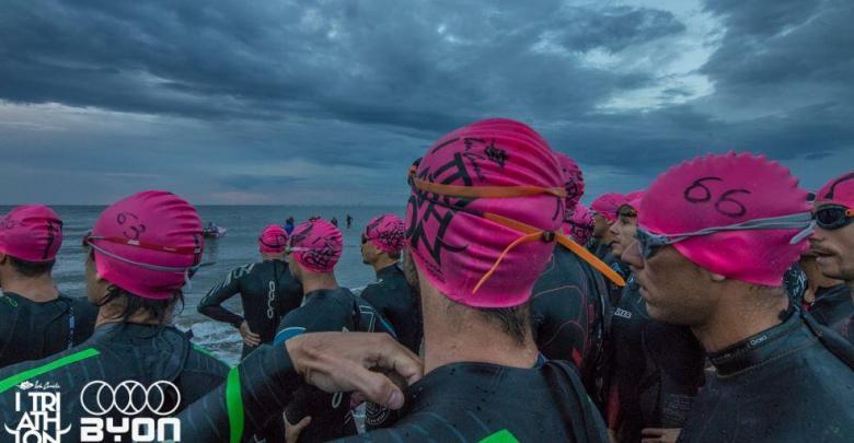 Início da natação no Triathlon Guadiana