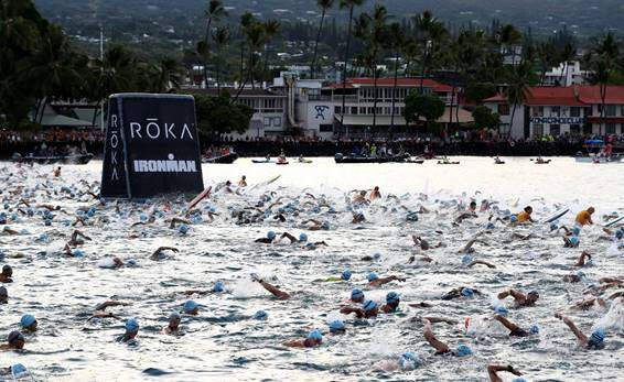 Inizio nuoto IRONMAN Kona