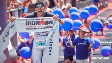 Jan Frodeno winning the IRONMAN 70.3 Gdynia