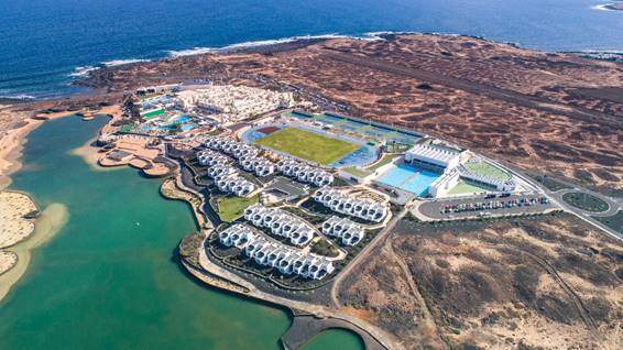 Fotografia aérea do Clube de Santa Lanzarote