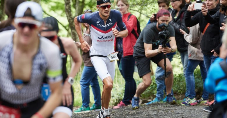 Jan Frodeno competing in the Allgäu Triathlon