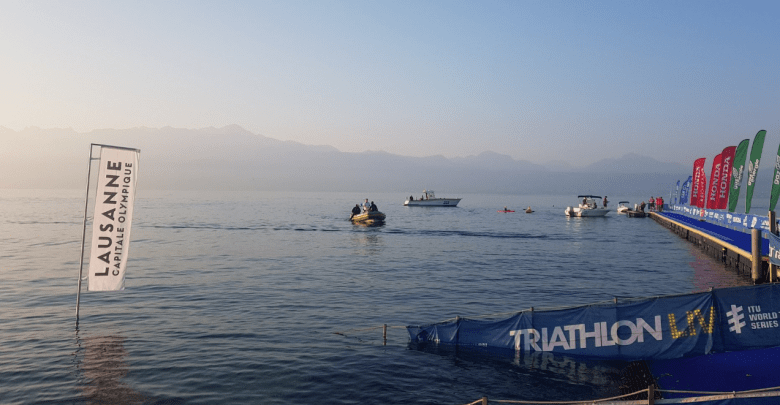 Laussane Grand Final Schwimmstartbereich