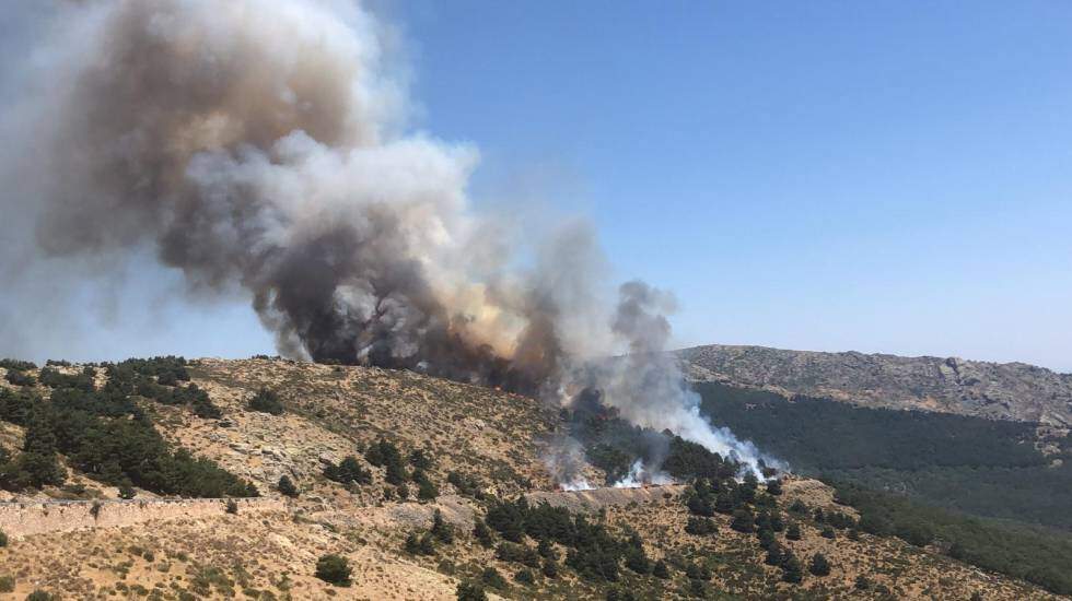 incendio puerto de La Morcuera