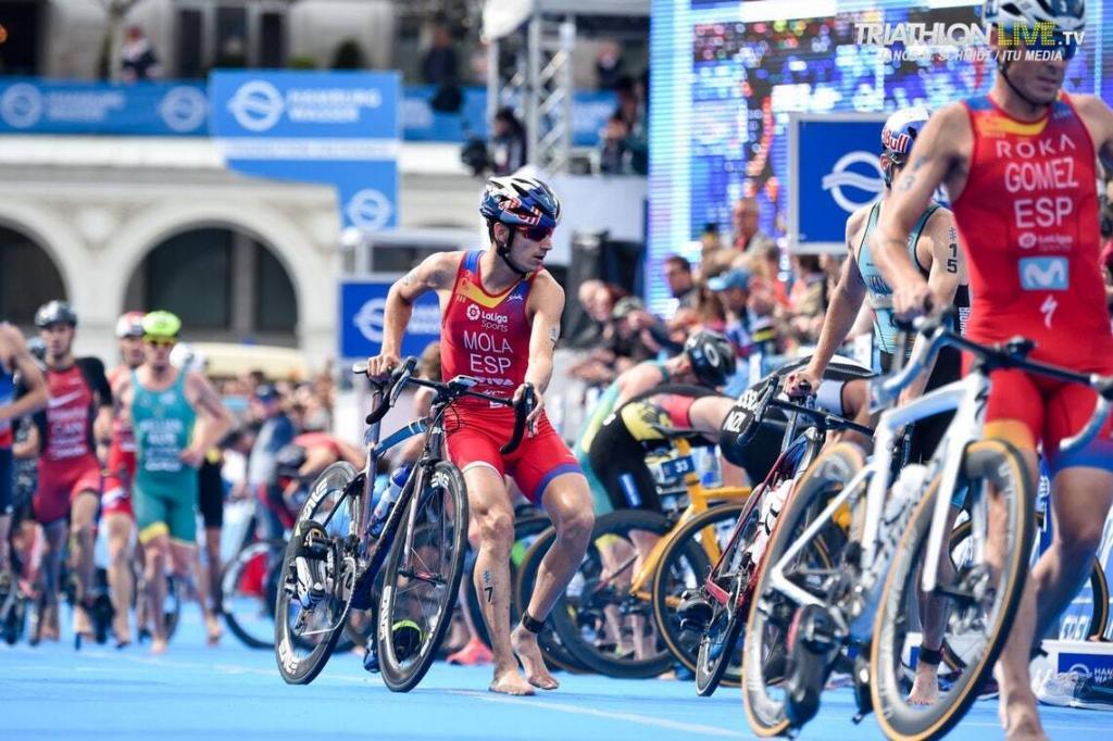 Transición de Mario Mola y Javier Gómez Noya en las WTS Edmonton