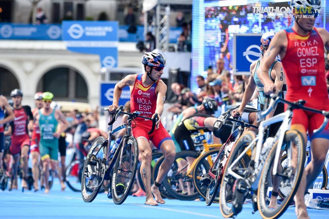 Transición de Mario Mola y Javier Gómez Noya en las WTS Edmonton