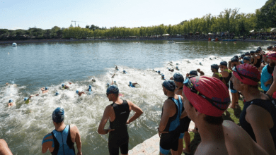 Subaru Triathlon Cross Schwimmen Abfahrt