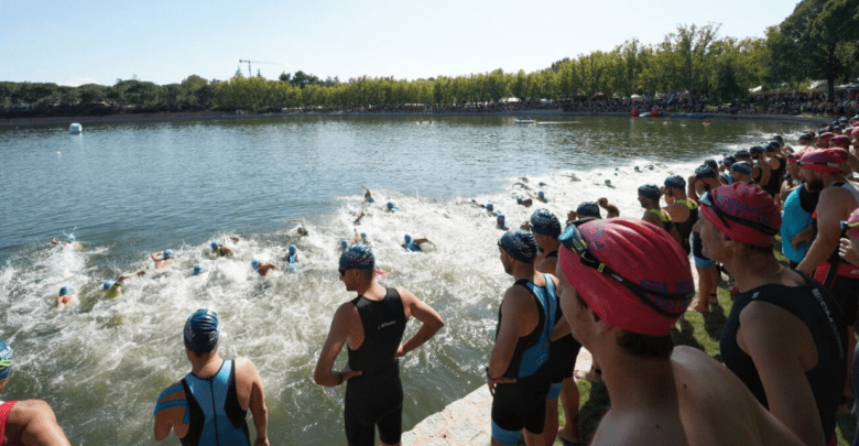 Subaru Triathlon Cross Schwimmen Abfahrt